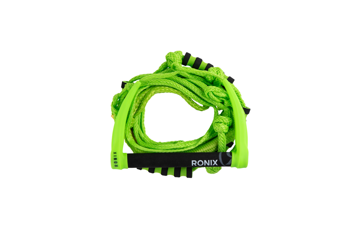 Ronix Silicone Bungee 25' Surf Rope with 11in. Handle in Volt Green