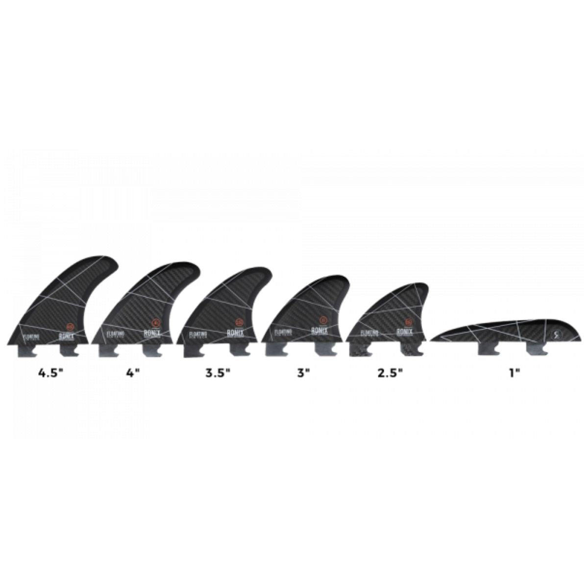 Ronix Fin-S Floating Surf Fin 3-Pack