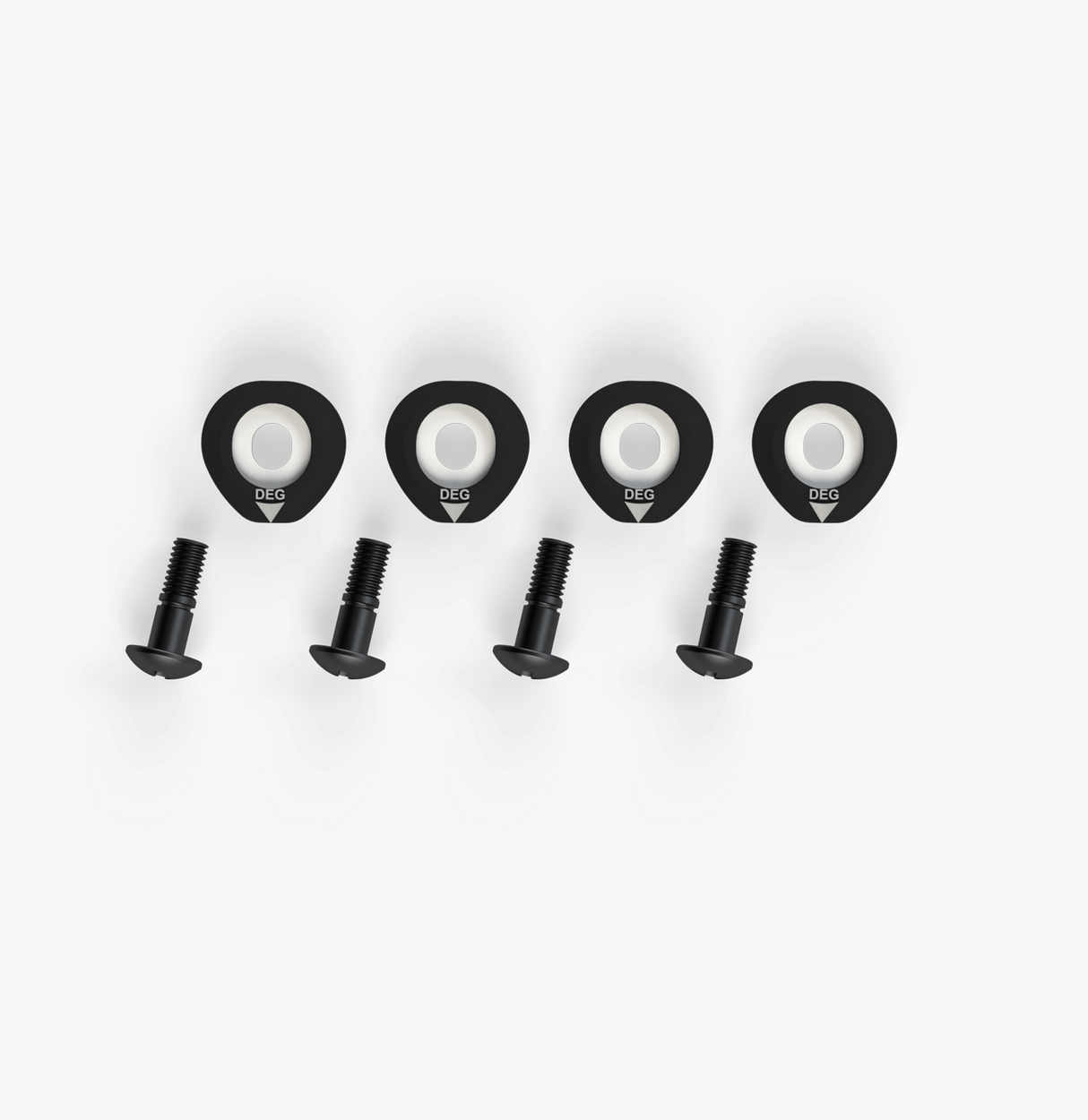 Ronix 1/4-20 Baseless Wakeboard Binding Hardware (Set of 4)