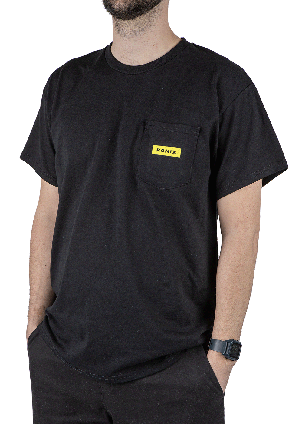 Ronix Megacorp Pocket Tee in Black / Yellow