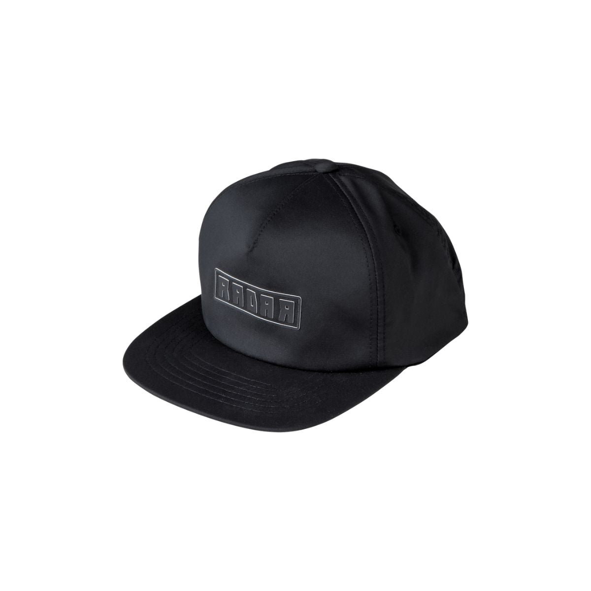 Radar Slash Snapback Hat in Black