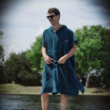 Radar Change Poncho in Battleship Blue