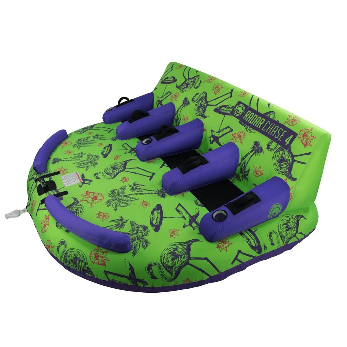 Radar Chase Lounge 4 Person Tube Tropical / Lime / Purple