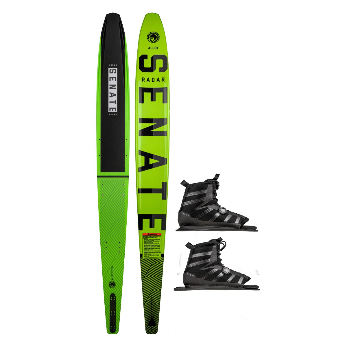 Radar Alloy Senate w/ Double Boa Vector Water Ski Package 2022