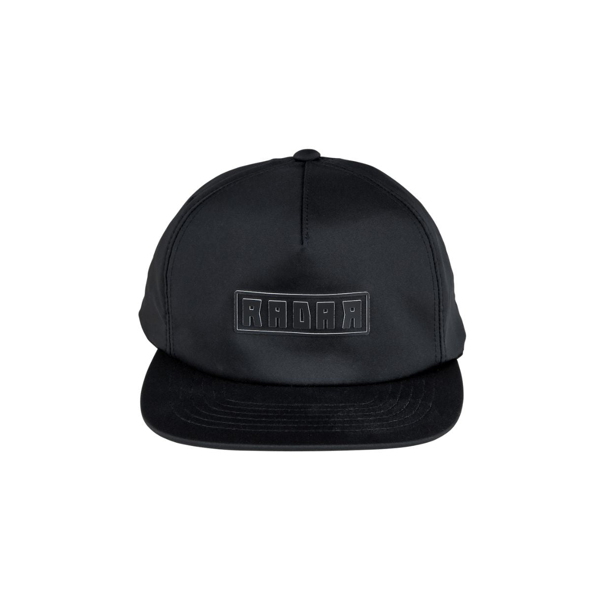 Radar Slash Snapback Hat in Black