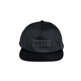 Radar Slash Snapback Hat in Black