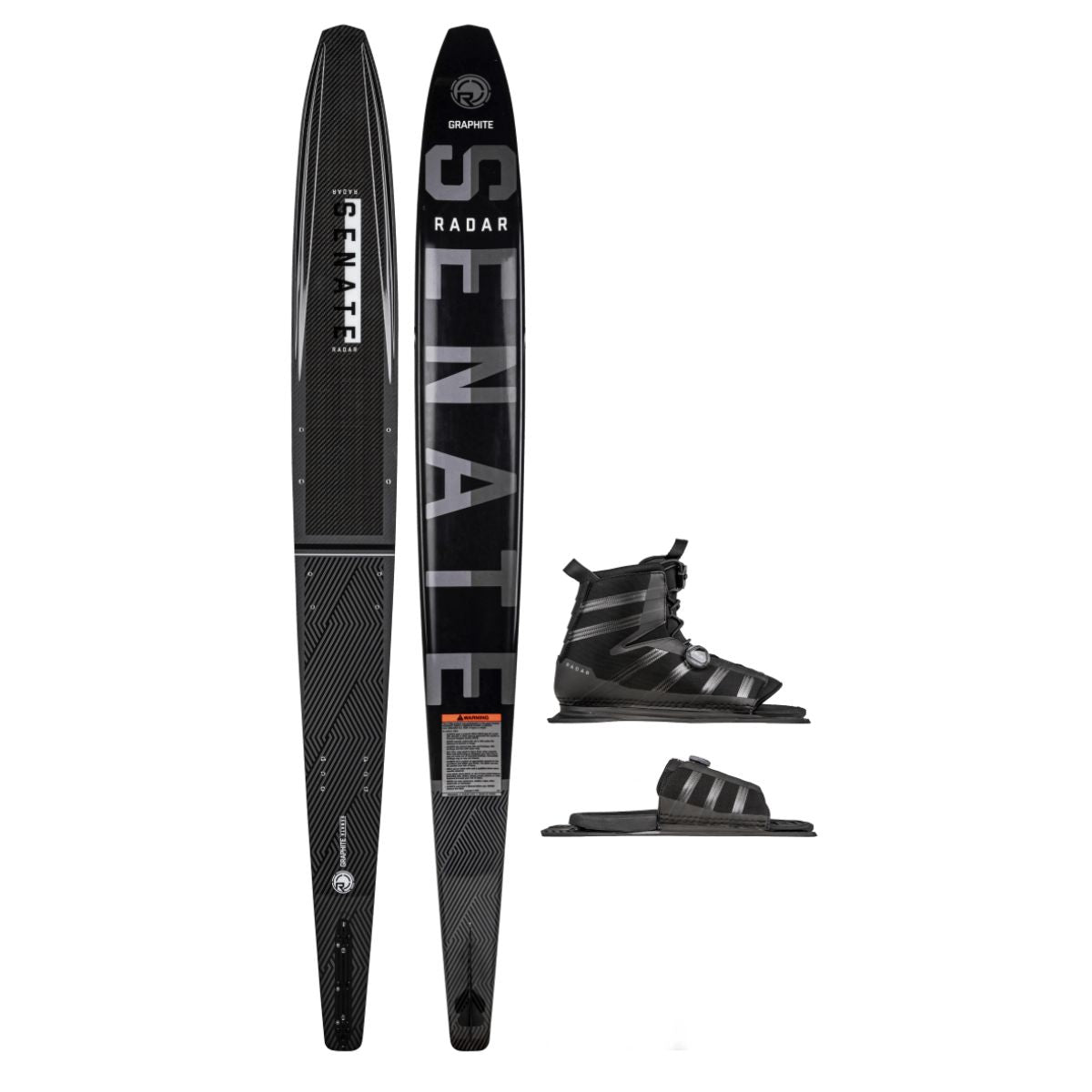 Radar Graphite Senate w/ Boa Vector Boa ARTP Water Ski Package 2022