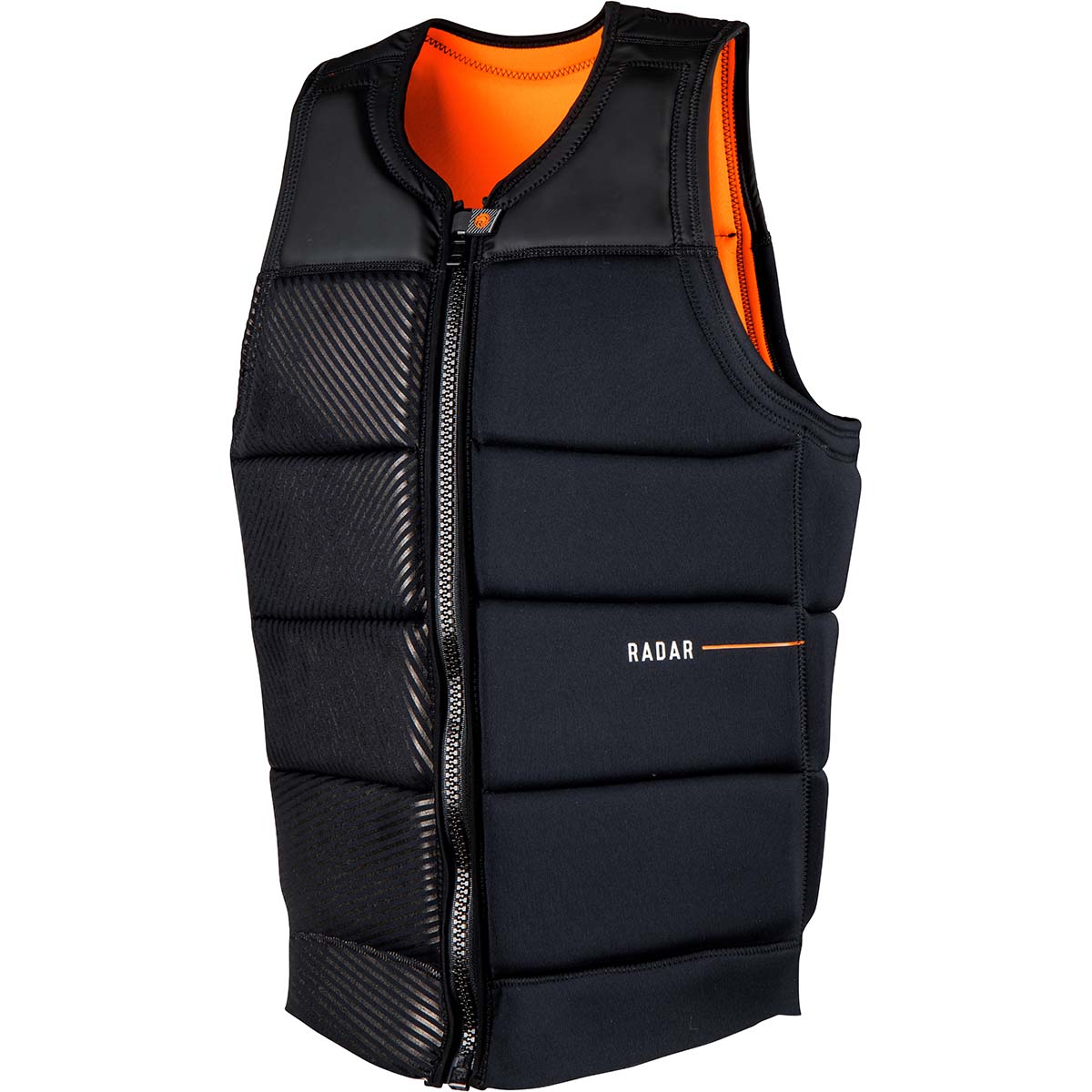 Radar Drifter Comp Wake Vest in Black / Orange Glow