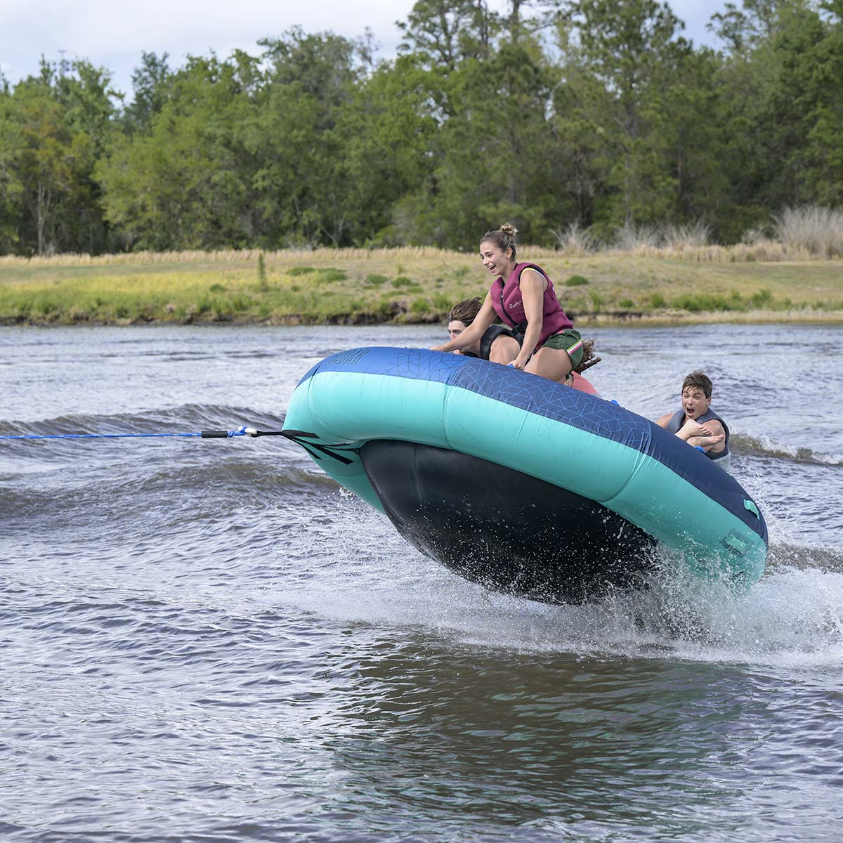 Radar Orbit 4 Person Tube in Teal / Blue