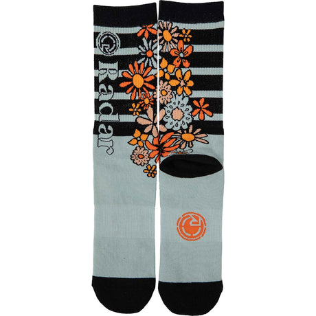 Radar Crew Socks in Flower Power