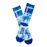 Radar Crew Socks in Ocean Tie Dye