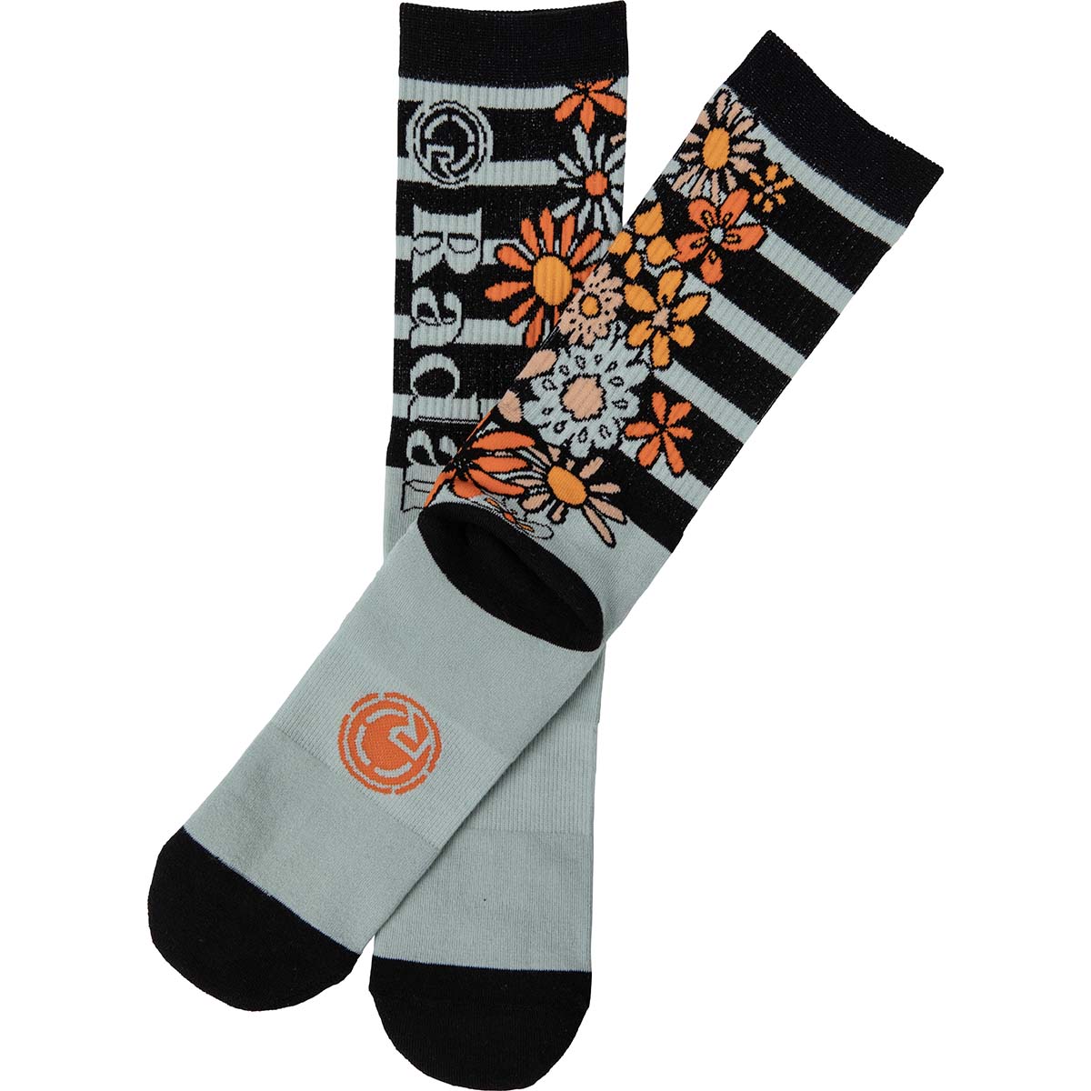 Radar Crew Socks in Flower Power