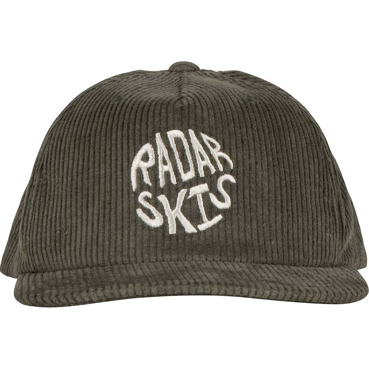 Radar Groovy Snapback Hat in Moss Corduroy