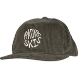 Radar Groovy Snapback Hat in Moss Corduroy