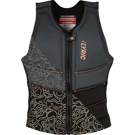 Radar Lyric Women's Comp Wake Vest in Black / Grey / Coral