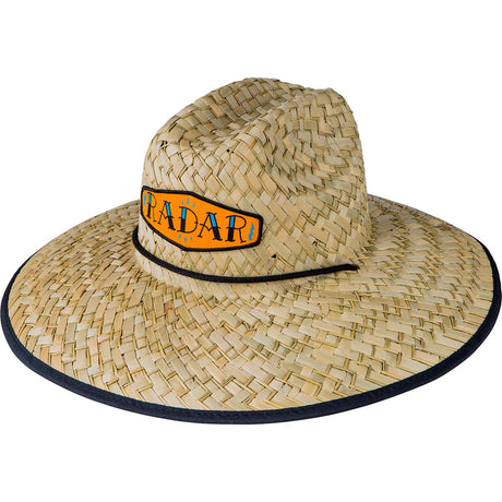 Radar Paddler's Sun Hat in Tan Straw / Collage Nylon