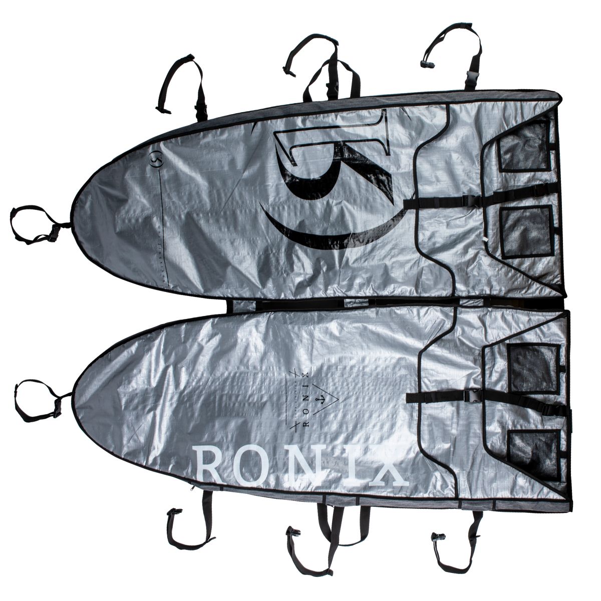 Ronix Bimini Top 4 Board Surf Case - Heather Grey / Orange