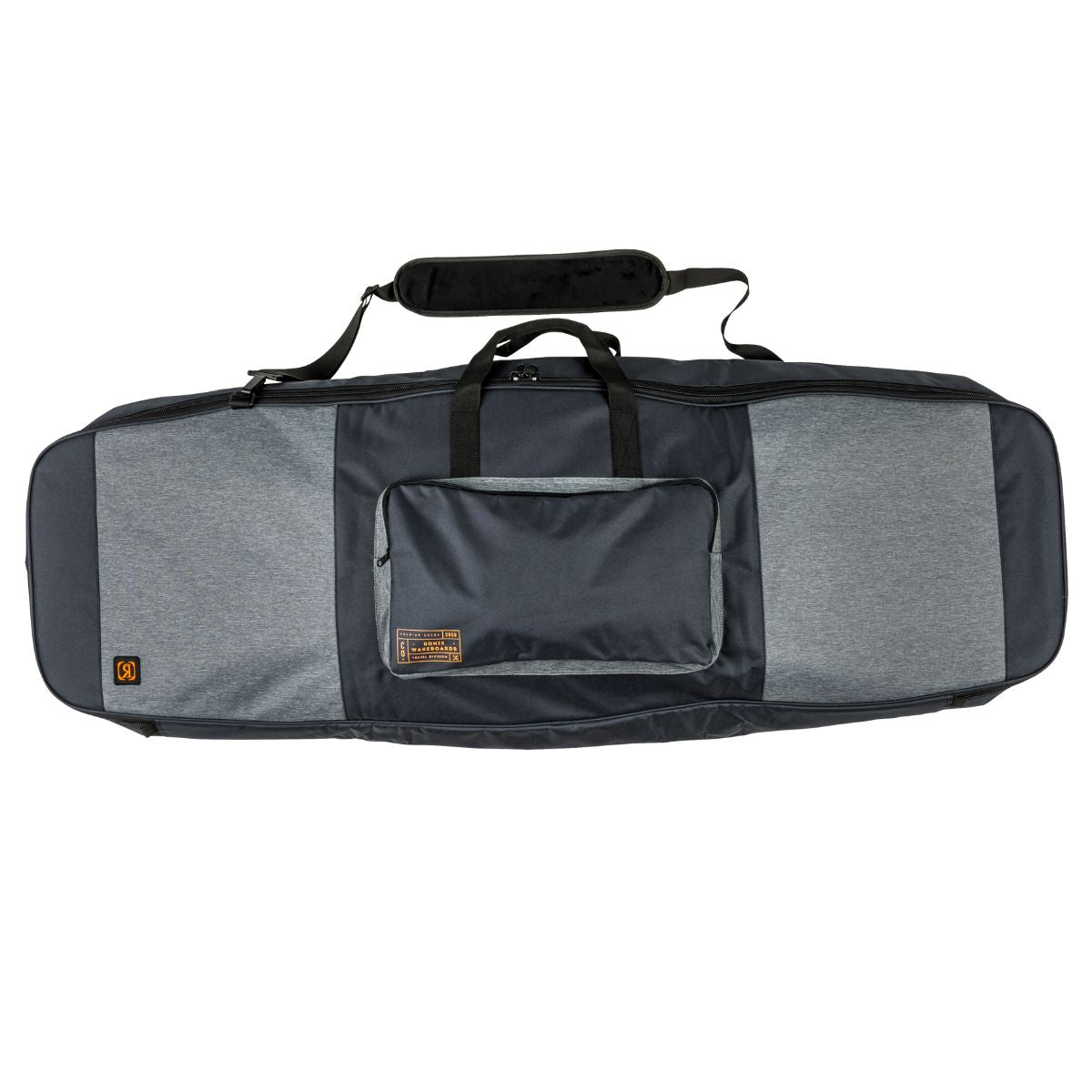 Ronix Battalion Padded Board Bag in Heather Charcoal/Orange