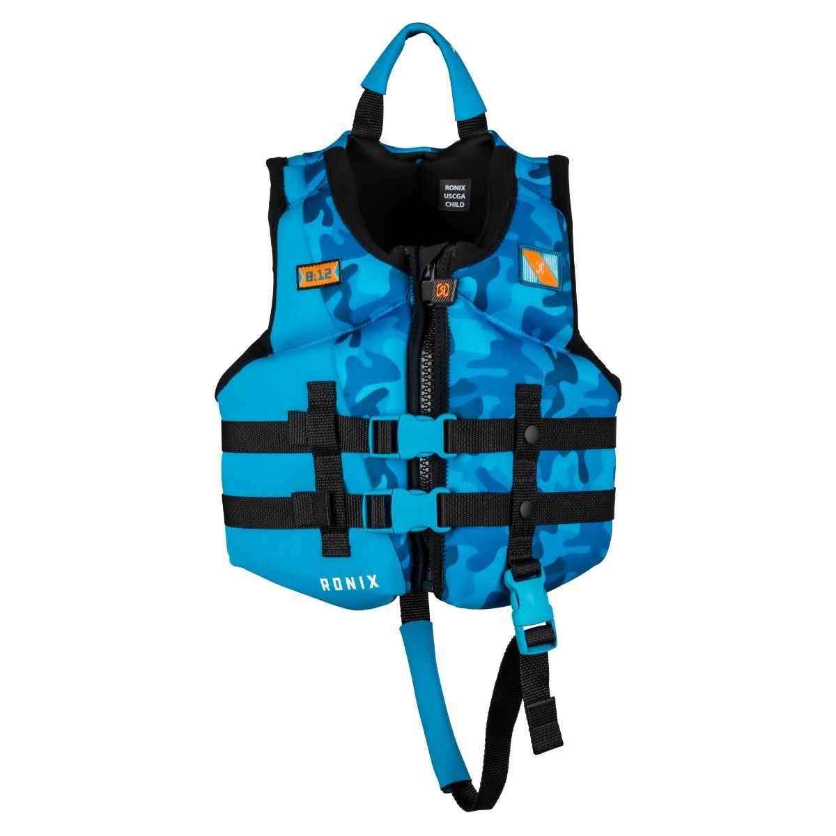 Ronix Boy's Top Grom CGA Life Jacket in Blue Camo