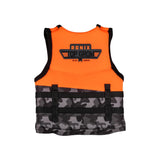 Ronix Boy's Top Grom CGA Life Jacket in Orange / Black Camo