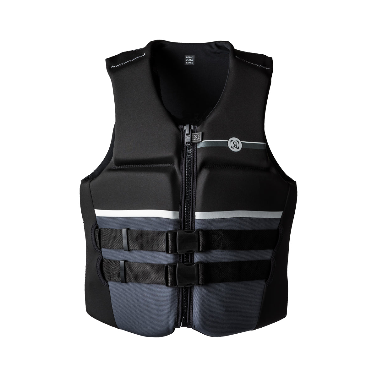 Ronix Covert CGA Life Jacket in Black / Charcoal