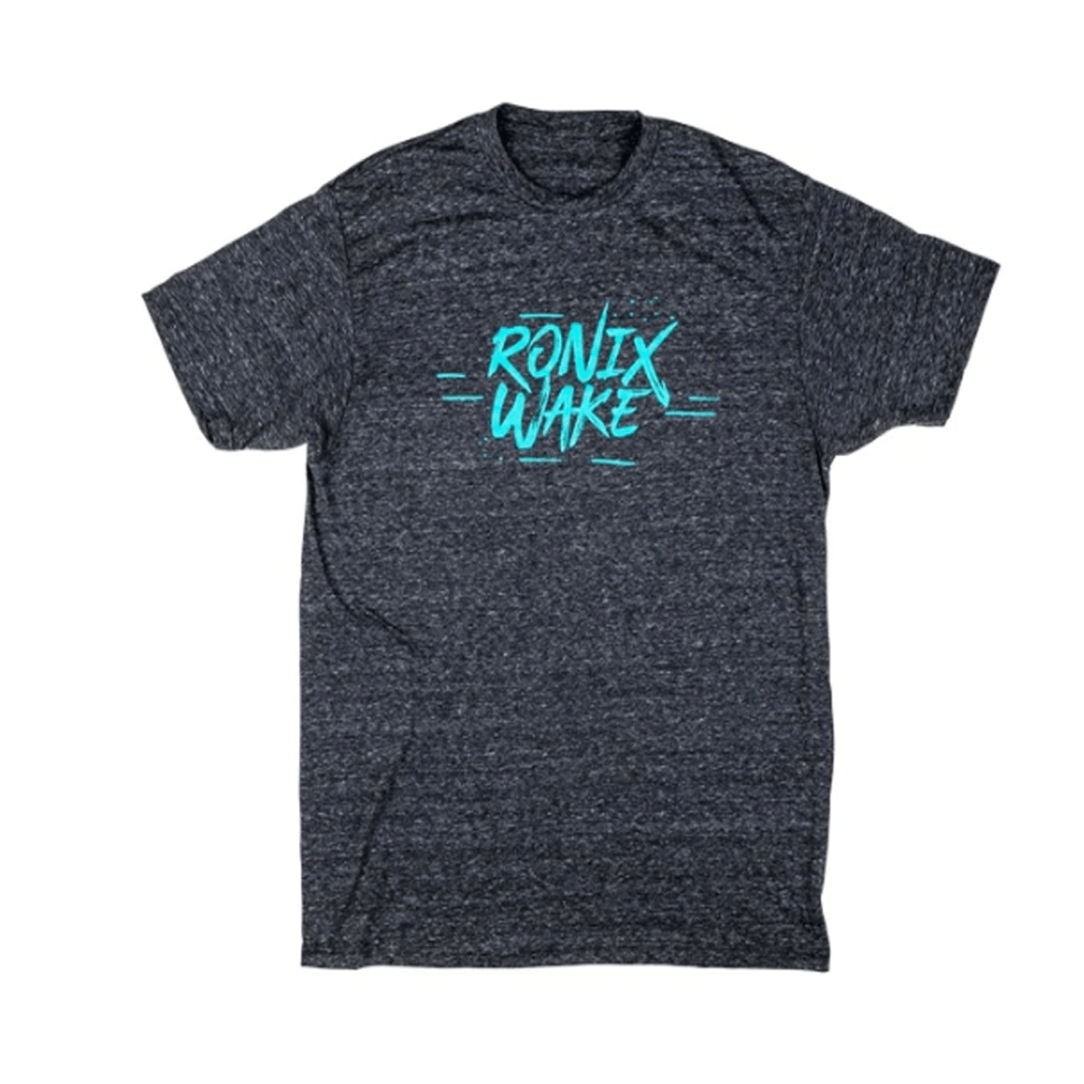 Ronix Supreme Tee in Charcoal Heather/Aqua Blue