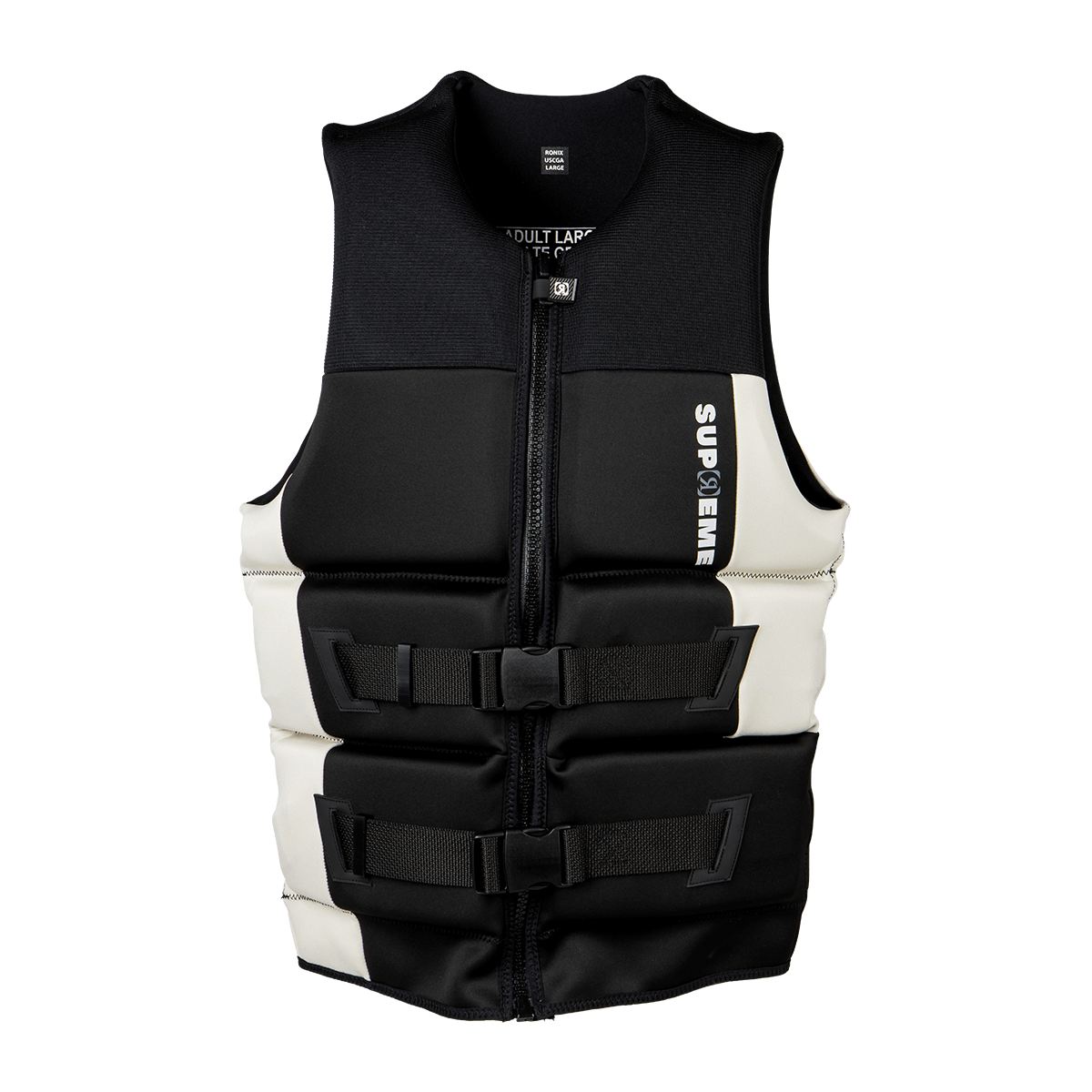 Ronix Supreme Yes CGA Life Jacket in Black / Sand