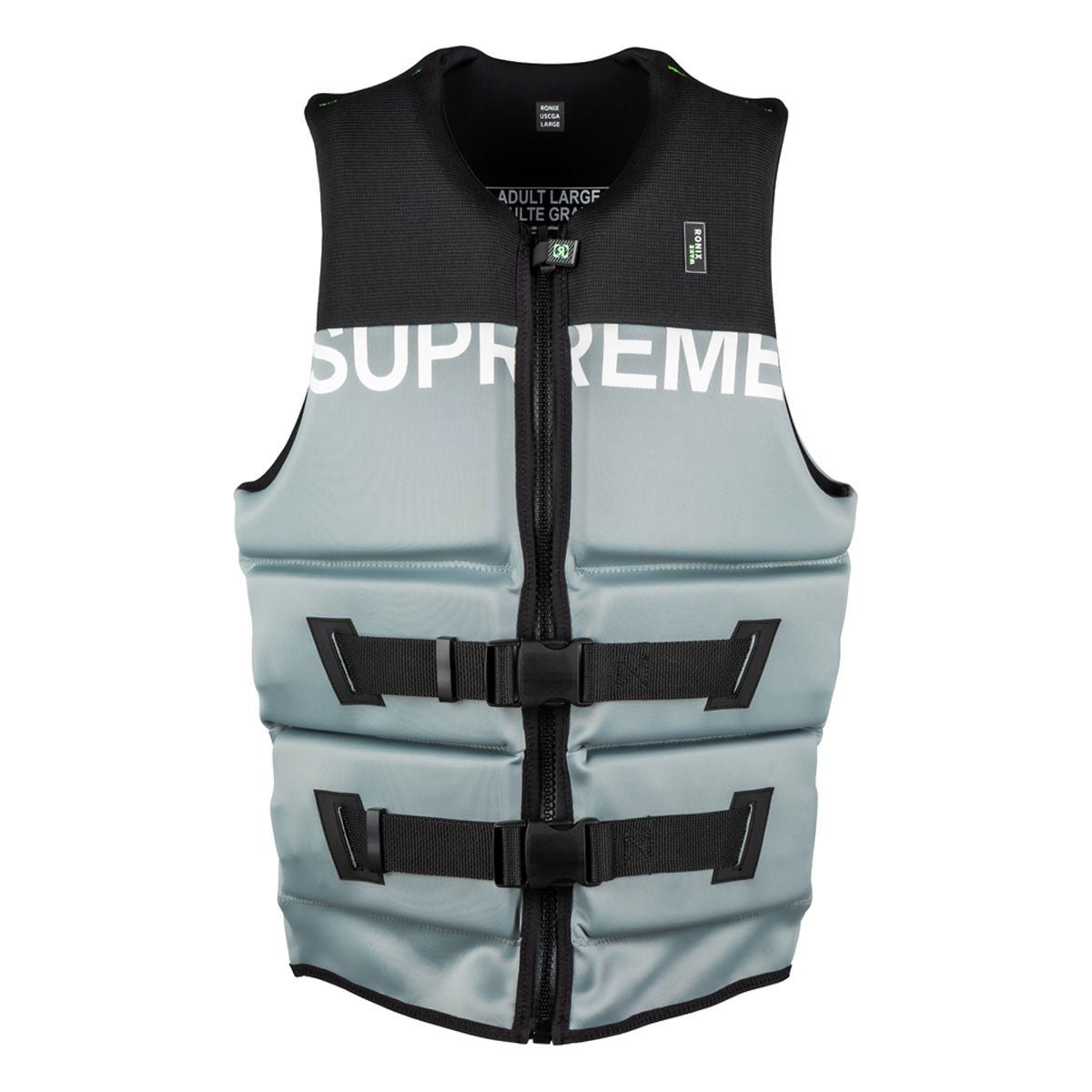 Ronix Supreme Yes CGA Life Jacket in Charcoal Grey / Black